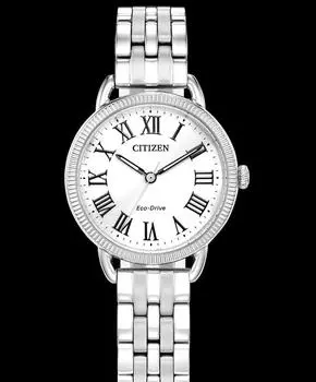 Citizen Женские часы Eco-Drive из нержавеющей стали EM1050-56A белый