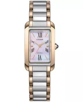 Citizen Женские часы Eco-Drive из нержавеющей стали с сапфировым стеклом EW5624-54Y