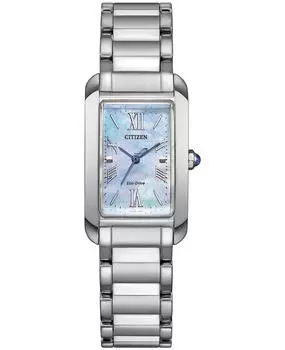 Citizen Женские часы Eco-Drive из нержавеющей стали с сапфировым стеклом EW5620-55N