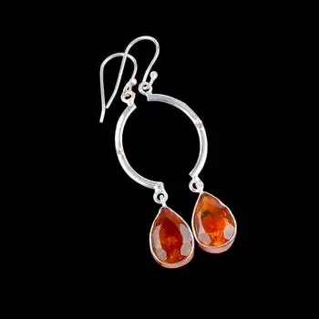 Citrine Gemstone 925 Sterling Silver Jewelry Handmade Earrings 2.60 For Women EE-43-1