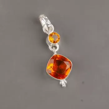 Citrine Gemstone 925 Sterling Silver Jewelry Handmade Pendant 1.60 For Women PP-9-9