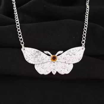 Citrine Gemstone 925 Sterling Silver Women Jewelry Pendant0.7 For Birthday Gift CP-35-7