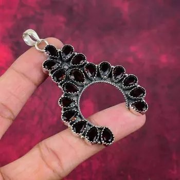 Citrine Pendant Jewelry, Handmade 925 Solid Sterling Silver Jewelry, Beauteous Pendant Jewelry For Women 3.26 Inches оранжевый