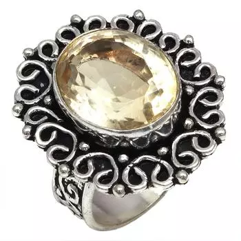 Citrine Topaz Gemstone Handmade Silver Jewelry 7.5