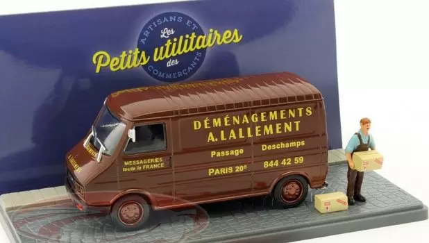Citroen C35 Mini Car CITROEN VAN Moving Company Диорама 1/43 [Предмет] коричневый