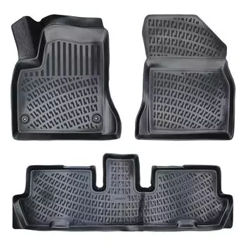 Citroen C4 Grand Picasso 7 Seats (2006-2013) High-Quality and Durable Rubber Car Floor Mats - Odorless, Non-Slip, Long-Lasting