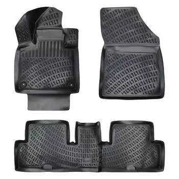 Citroen C4 Grand Picasso 7 Seats (After 2013) High-Quality and Durable Rubber Car Floor Mats - Odorless, Non-Slip, Long-Lasting