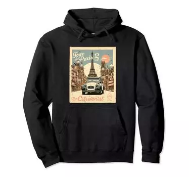 Citroen Ситроенист 2CV Эйфелева башня Тур де Пари Паркер чёрный