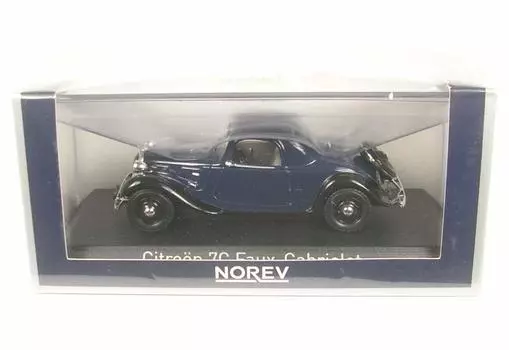 Citroen Traction 7C Faux Cabriolet 1937 Темно-синий 1/43 (НОРЕВ 153029) синий