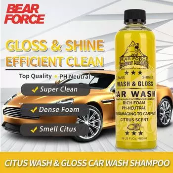 Citrus Car Wash Soap Snow Foam Auto Wash Shampoo Активный пенный очиститель Совместимо с Karcher Bosch Snow Foam Gun Lance / Пенные пушки Normal