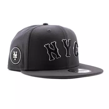 City Connect Кепка New Era Снэпбэк 9FIFTY Нью-Йорк Метс MLB CITY CONNECT SNAPBACK CAP УГОЛЬНЫЙ NEW ERA NEW YORK METS Шляпа 950 [Б/У]