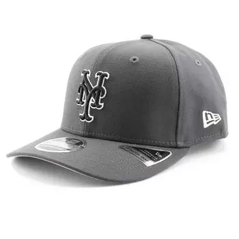 City Connect New Era Cap 9SEVENTY Stretch Snapback New York Mets MLB CITY CONNECT STRETCH SNAPBACK CAP NEW YORK METS Hat 970 Gray [Item]