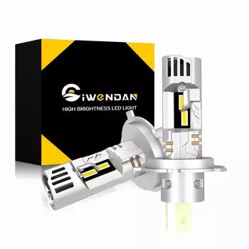 CIWENDAN H4 LED Explosive 30000LM Совместим с новым техническим осмотром автомобиля Оснащен мощным светодиодом CSP 20 раз Оригинальный галоген Четырехкратный нагрев белый