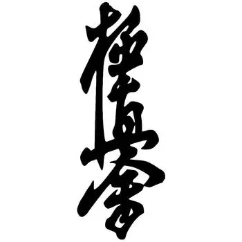 CK2015 # киокушин каратэ додзё забавная наклейка для автомобиля виниловая наклейка наклейки для автомобиля бампер окно Height 15cm белый