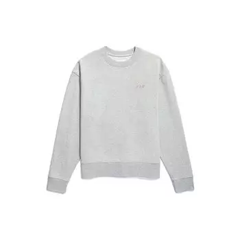 CK/Calvin Klein Jennie Collection Brand Logo Crew Neck Oversize Sweatshirt Women Tops Coconut-Grey 40332WD-P7A