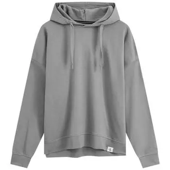 CK/Calvin Klein Минималистский логотип однотонный повседневный свитшот мужской топ светло-серый J322897PN6 L