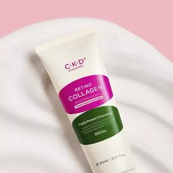 CKD Retino Collagen Small Molecule 300 Pore Cleansing Foam 150мл, Kbeauty, корейская косметика, пробник