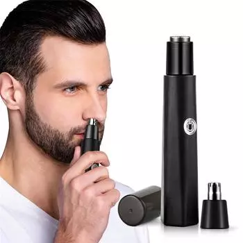 CkeyiN 2 в 1 Электрический триммер для носа и ушей Водонепроницаемая режущая головка 8000 об./мин. Бритва для стрижки бровей Бритва для волос на теле USB-зарядка Машинка для стрижки ушей в носу
