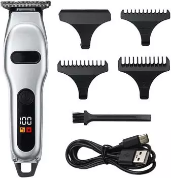 CkeyiN электрическая машинка для стрижки волос для точной мини-стрижки волос, моющаяся, беспроводная, USB, для домашнего использования, для мужчин, стрижка, гравировка, размер 0,1 мм, триммер, лезвия,