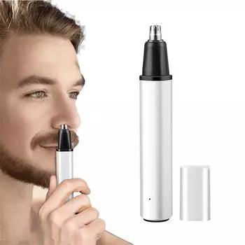 CkeyiN Электрический триммер для носа и ушей, водостойкая режущая головка для бритья, бровей, бритва для волос на теле, USB-зарядка, машинка для стрижки ушей носа