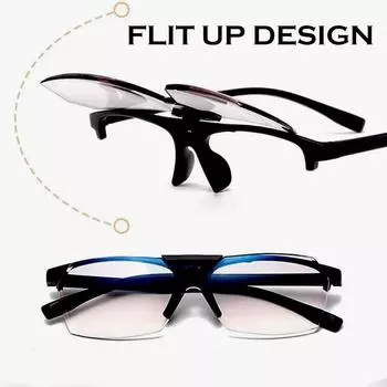 Clara Vida дизайнерские серые откидные очки для чтения с возможностью дальнего и ближнего обзора, удобные для ношения, для мужчин и женщин +1 +1,5 +2 +2,5 +3 +3,5 +4 +0.75 чёрный