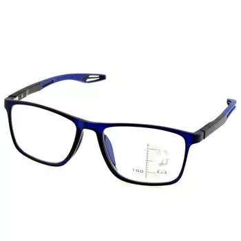 Clara Vida Не нужно снимать прогрессивные синие противотравматичные спортивные очки для чтения +1 +1.5 +2 +2.5 +3 +3.5 +4 +0.75 синий