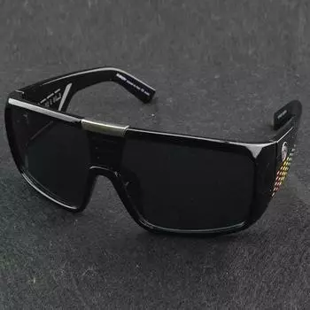 Clara Vida Огромные солнцезащитные очки Polaroid в стиле Battle Field, большие, UV400, UV100% чёрный