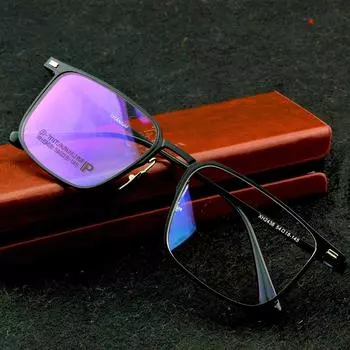 Clara Vida Pure Titanium Super Light Business Genius Only Оправа для очков в стиле конференции большого размера Мужская дизайнерская одежда