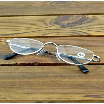 Clara Vida Женские дизайнерские очки для чтения в серебряной оправе с полуоправой от +1 до +4 +0.75 серебряный