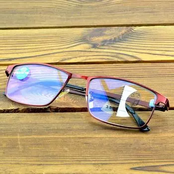 Clara Vida Женские классические очки для чтения в красной оправе с прогрессивной оправой от +1 до +4 +0.75 красный