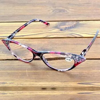 Clara Vida Женские женские очки для чтения с декоративной цветочной вуалью от +1 до +4 +0.75 красный