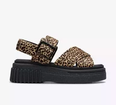 Clarks Evamar Желание Леопард 36 чёрный