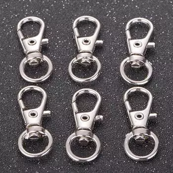 Clasps Key Ring Keychain Split Lobster Clasp 5PCS/Lot DIY Key Hook Keychains Making Popular Clips