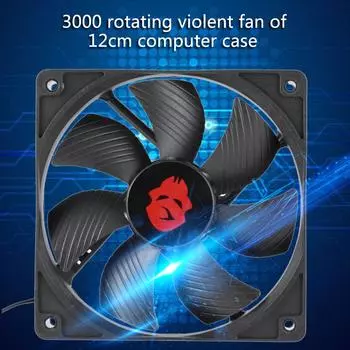Class12cm Big 4 Pin High Speed Desktop Chassis Fan 12V Computer Case Radiator Cooler PC Desktop Laptop Classic Accessories Part