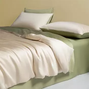 Class A 100 Lenzing Tencel4-Pcs Set, Delicate Maternal And Infant Grade Sleeping Naked, Cold Silk, Cool Bed Sheet Quilt Cover 3-Pcs Set 1.5*2msingle quilt cover