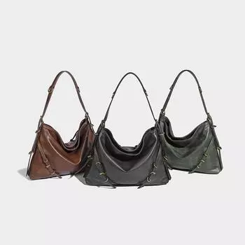 Class Commuter Большая вместимость женская сумка 2024 года осень-зима универсальная сумка-тоут Niche на одно плечо через плечо женская сумка черный серый