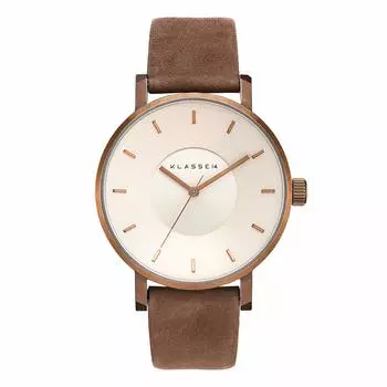 [Class Fourteen] Часы VOLARE VINTAGE GOLD Suede VO18VG001M Мужские обычные импортные коричневые