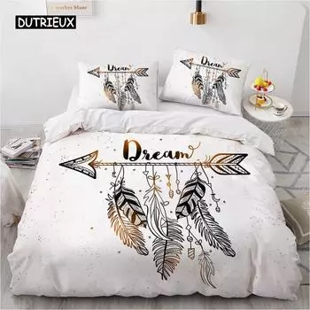 Classic 3D Design Bed Linen Comforter Quilt Cover Bedding Set Full King Queen Double Single Size Home Textile US Queen(228x228cm)