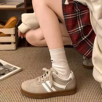 Classic American retro versatile platform training shoes women s 2025 new spring and autumn light casual sports low-top board shoes 35 коричневый