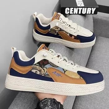 Классические бежевые мужские туфли-лоферы для рыбалки, модные парусиновые туфли с принтом, мужские эспадрильи на плоской подошве, дышащая мужская летняя обувь 39