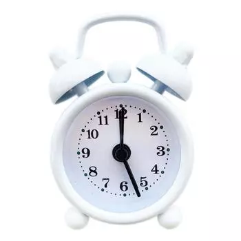 Classic Bell Mini Alarm Clock Quartz Movement Bedside Night Analog Clock AVE
