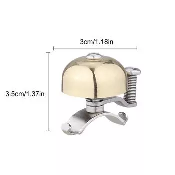Classic Bike Bell Retro Handlebar Bell Ring Loud Crisp Clear Sound MTB Road Bike Horn Bicycle Accessories for Road Mountain Bike золотой