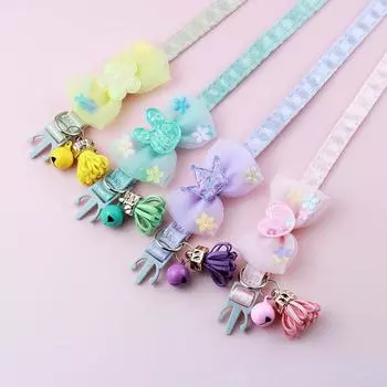 Classic Breakaway Cat Collar with Bow Tie and Bells, Adjustbale Kitten Collar, Safety Basic Collar with Cute Patterns for Girl Boy Kitty