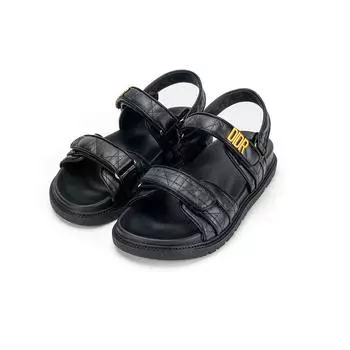 Classic diamond Velcro sandals women s summer new wear versatile platform beach sandals women 35