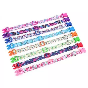 Classic Dog Collar Soft Durable Fashionable Adjustable Print Fine Pattern,Soft & Comfy Dog Collar for Small Medium Large Boys Girls Pets S neck 28-40cm
