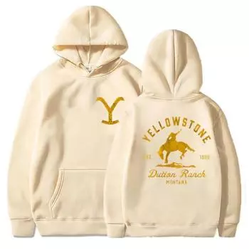 Classic Fashion Yellowstone Dutton Ranch Printed Hoodies for Men and Women Hoodied Jersey Sweatshirt Tops S