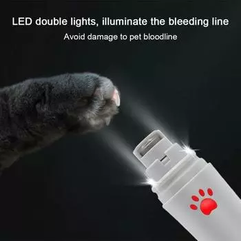 Classic LED Petural Dog Nail Grinder And Clippers Upgraded 3-Speed Rechargeable Electric Pet Trimmer Painless Paws Grooming
