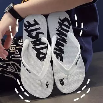 Classic Man Flip Flops Summer Casual Shoes Slides Comfortable Cloud Slippers Boys Beach Flats Leisure Sandals chanclas de hombre XS CN38-39