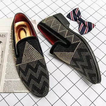 Classic Men Loafers A Pair of Lightweight Breathable Fashionable Leather Shoes in The United States Gentleman s Shoes Size 38-47 38