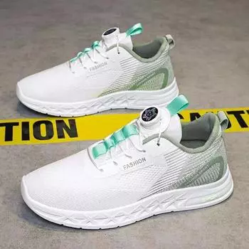 Classic men s shoes with breathable mesh fashionable casual shoes men s trendy and versatile rotating buckle sports shoes 39